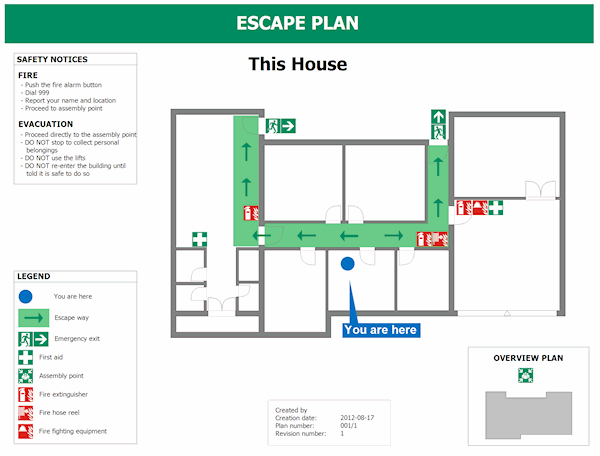Fire Escape Evacualtion Plan