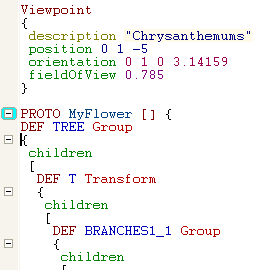 VRML PROTO code