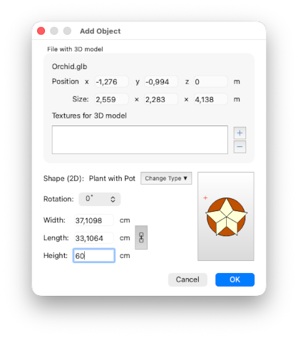 Add GLB object to Room Arranger