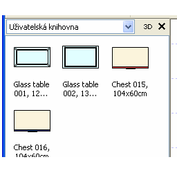 Přidání objektu do uživatelské knihovny