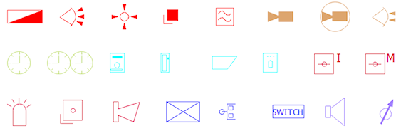 Light Current Symbols